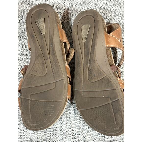 Earth Origins Brown Leather Strappy Sandals 7.5 - Picture 6 of 7